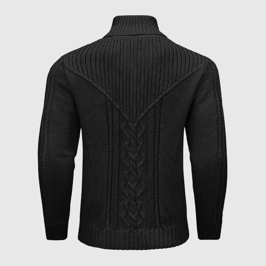 Alessandro | Veneti Tailored Pullover met opstaande kraag